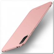 Купить Матовый Ультратонкий Пластиковый Mofi Чехол для Xiaomi Mi A3 Ярко-Розовый на Apple-Land.ru