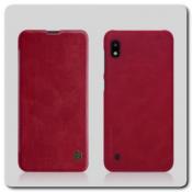 Купить Nillkin Qin Искусственно Кожаная Чехол Книжка для Samsung Galaxy A10 Красный на Apple-Land.ru