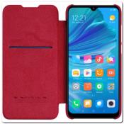 Nillkin Qin Искусственно Кожаная Чехол Книжка для Xiaomi Mi A3 Красный