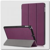 Купить PU Кожаный Чехол Книжка для iPad mini 2019 Складная Подставка Фиолетовый на Apple-Land.ru