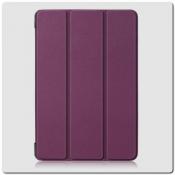 Купить PU Кожаный Чехол Книжка для iPad mini 2019 Складная Подставка Фиолетовый на Apple-Land.ru
