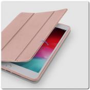 PU Кожаный Чехол Книжка для iPad mini 2019 Складная Подставка Ярко-Розовый