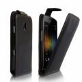 Купить Кожаный чехол для Samsung Galaxy Nexus черный на Apple-Land.ru