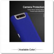 Тонкий Матовый Нескользящий Пластиковый Imak Чехол для Samsung Galaxy A80 Синий