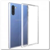 Тонкий TPU Силиконовый Бампер DF Чехол на Samsung Galaxy Note 10 Прозрачный