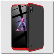 Купить Тройной Съемный Пластиковый Чехол GKK 360° для Samsung Galaxy A10 Красный / Черный на Apple-Land.ru