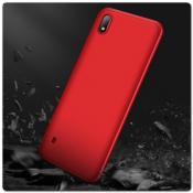 Тройной Съемный Пластиковый Чехол GKK 360° для Samsung Galaxy A10 Красный