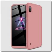 Купить Тройной Съемный Пластиковый Чехол GKK 360° для Samsung Galaxy A10 Ярко-Розовый на Apple-Land.ru