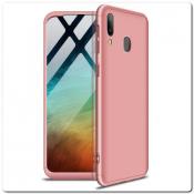 Купить Тройной Съемный Пластиковый Чехол GKK 360° для Samsung Galaxy A30 / Galaxy A20 Ярко-Розовый на Apple-Land.ru