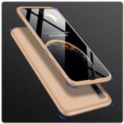 Купить Тройной Съемный Пластиковый Чехол GKK 360° для Samsung Galaxy A50 Золотой на Apple-Land.ru