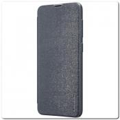 Вертикальный Чехол Книжка Флип Вниз для Samsung Galaxy A50 с карманом для карт Серый
