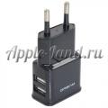 Купить Сетевое зарядное устройство 2 USB - 1А-2.1А Dream Черное на Apple-Land.ru