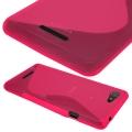 Купить Силиконовый чехол для Sony Xperia E3, Xperia E3 Dual - розовый на Apple-Land.ru