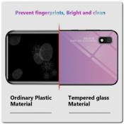 Защитный Чехол Gradient Color из Стекла и Силикона для Samsung Galaxy A10 Розовый