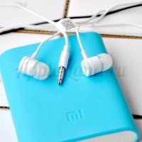 Наушники гарнитура Xiaomi MIUI с микрофоном голубые