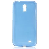 Ультратонкий пластиковый чехол для Samsung Galaxy Mega 6.3 голубой